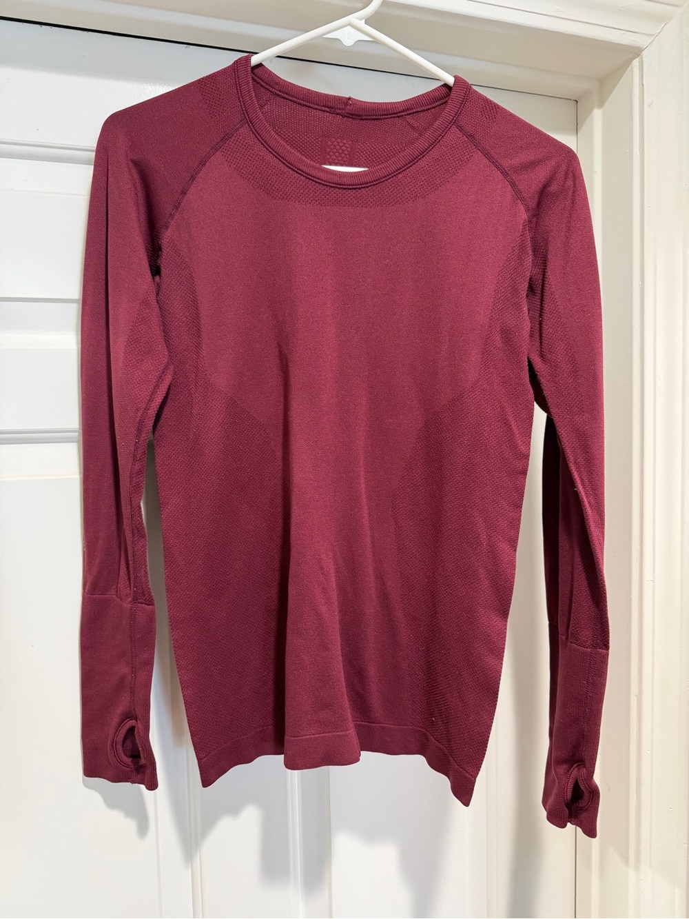 TKEQ Long Sleeve Schooling Top in Burgundy